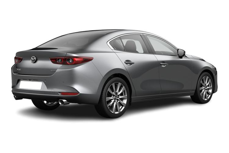 Mazda 3 Saloon 2.0 e-SAV-X mHEV Exclusive-Line Auto exterior rear view