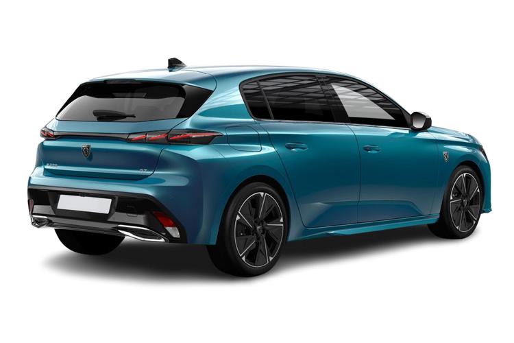 Peugeot E-308 Hatchback 115kW 54kWh 156 Allure Auto exterior rear view