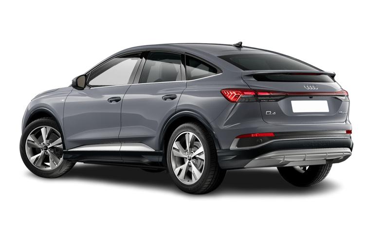 Audi Q4 E-Tron Medium Crossover/SUV 45 82kWh 286 Black Edition Tech Pack exterior rear view