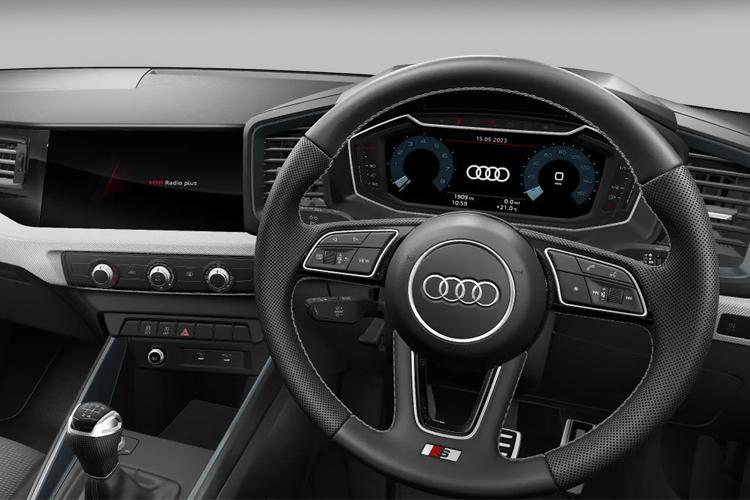 Audi A1 Hatchback 25 TFSI 95 Black Edition Tech Pro interior view