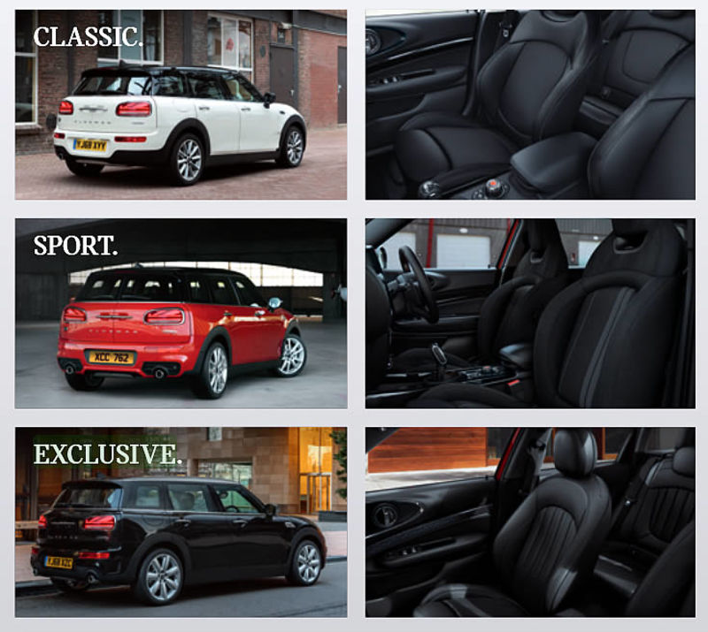 Classic, Sport and Exlcusive models