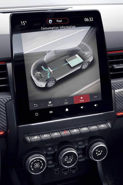 Renault Arkana interior 9.3 inch touchscreen