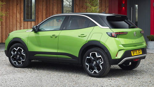 2021 Vauxhall Mokka-e exterior rear view