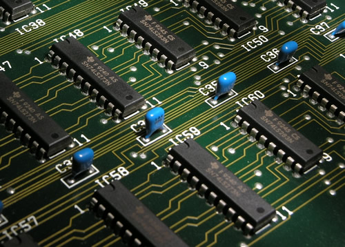 microchip closeup