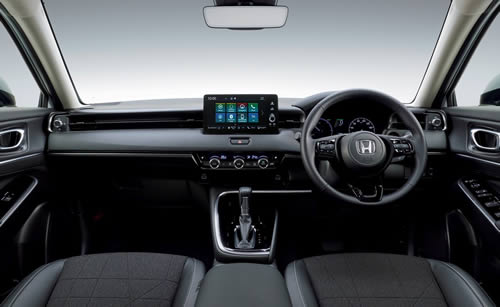 2021 New Honda HR-V Hybrid interior dashboard view