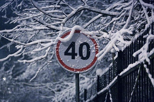 Image of a 40MPH road sign