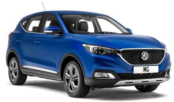 Image of an MG ZS Car in Blue