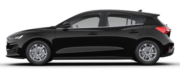Image of a Ford Focus Active in Panther Black Paint
