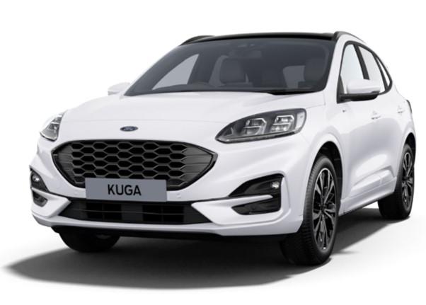 Image of a Ford Kuga in Frozen White Paint