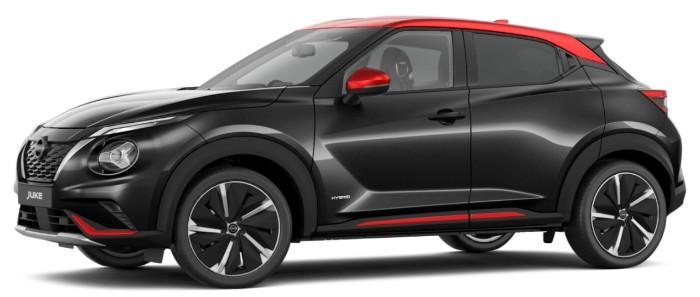 Nissan Juke 2023 Tekna Plus in Black and Red
