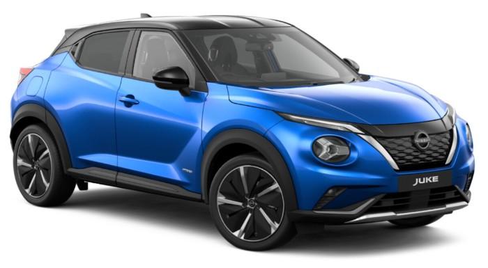 Nissan Juke 2023 Tekna+ (Plus) model in Blue