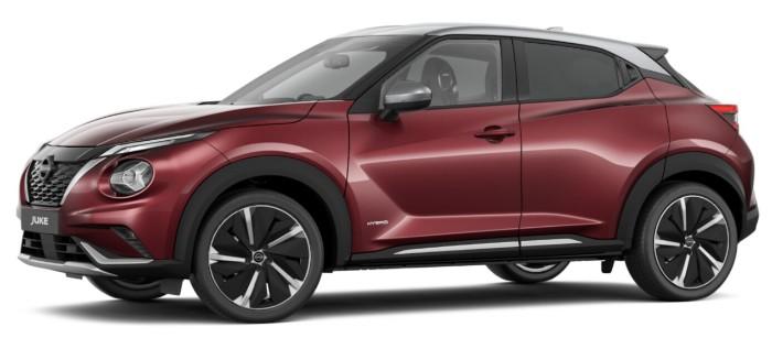 Nissan Juke Tekna Plus in Dark Red 2023 Model