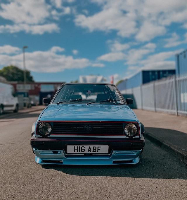 Image of Blue VW Golf