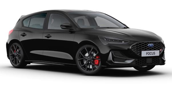 Image of a Ford Focus in Agate Black