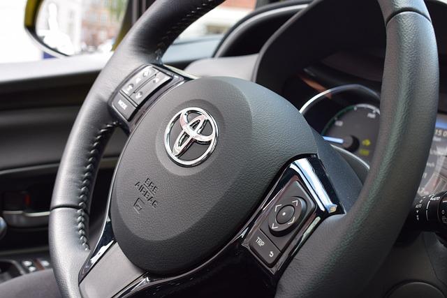 Image of a Toyota Steering Wheel