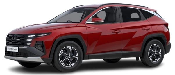 New Hyundai Tucson 2024 Model in Red Metallic Paint