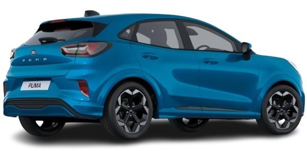 New Ford Puma 2025 in Digital Aqua Blue 1 (uk-car-discount.com)