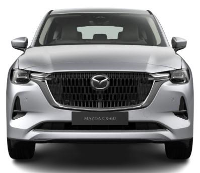 New Mazda CX-60 2024 in Sonic Silver Paint - Front View (uk-car-discount.com)