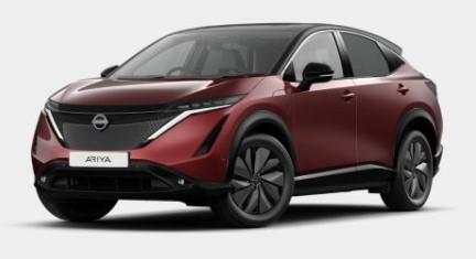 Image of a Nissan Ariya 2024 in Burgundy