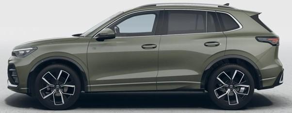 Image of a 2024 Volkswagen Tiguan Cipressino Green Metallic