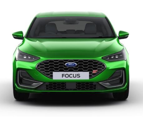 Image of the New Ford Focus 2024 in Mean Green Front View
