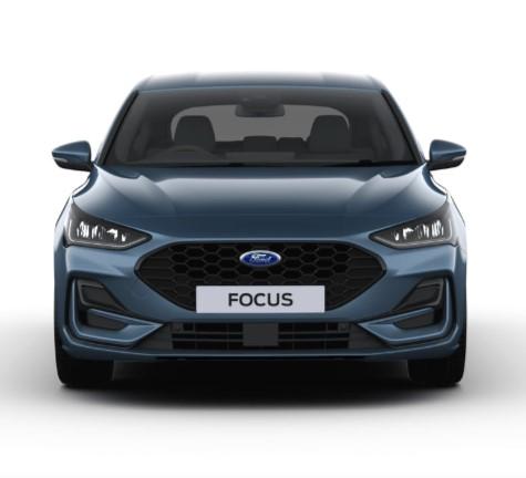 Image of a New Ford Focus 2024 Model in Chrome Blue Paint