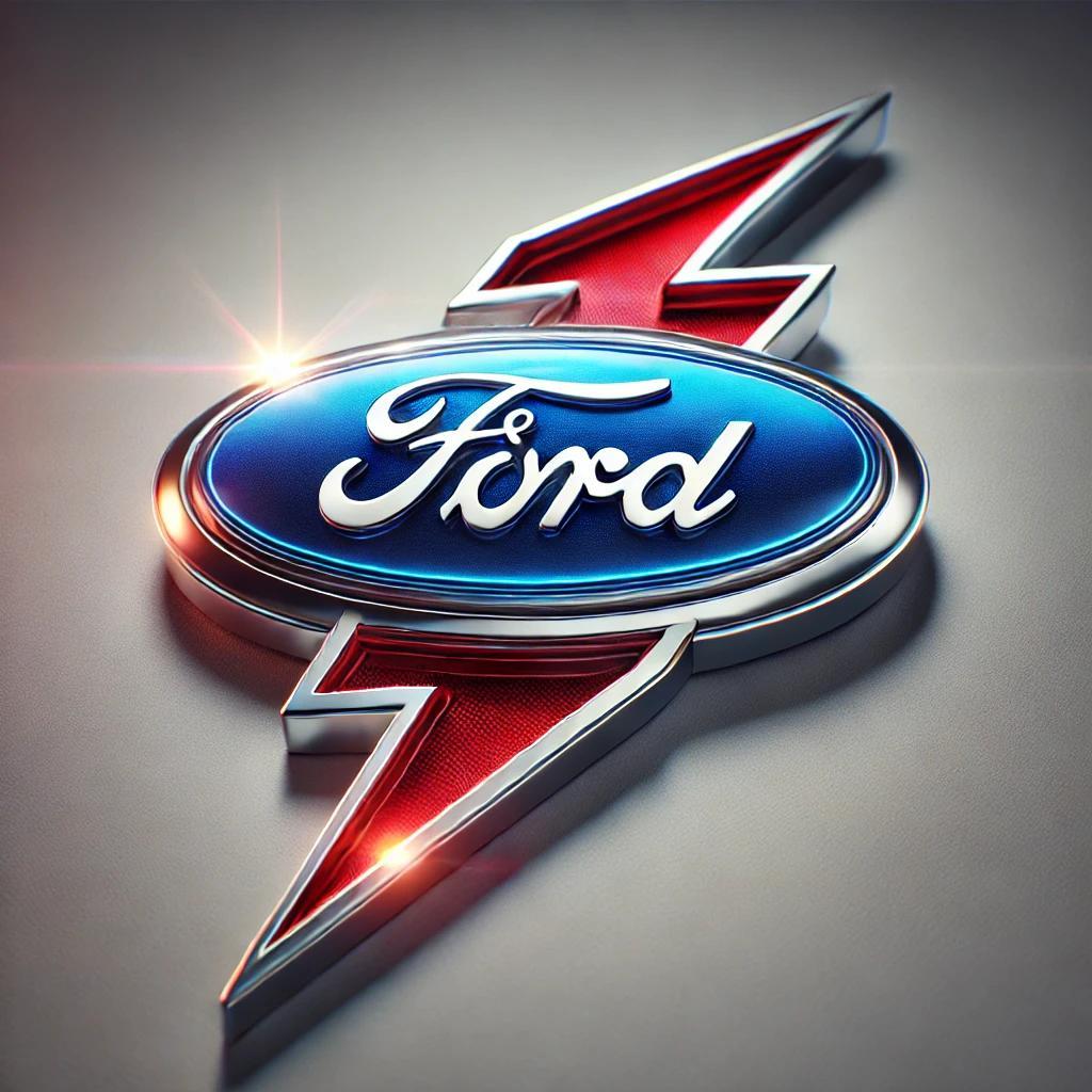 Ford UK Oval Badge with a Lightning Bolt