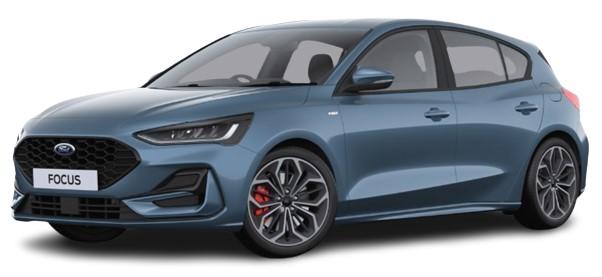 New Ford Focus ST-Line X 2024 Model in Chrome Blue