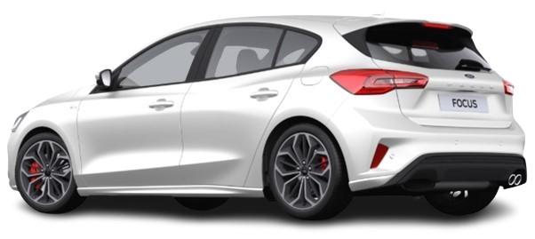 New Ford Focus ST-Line X in Frozen White Paint - Rear View