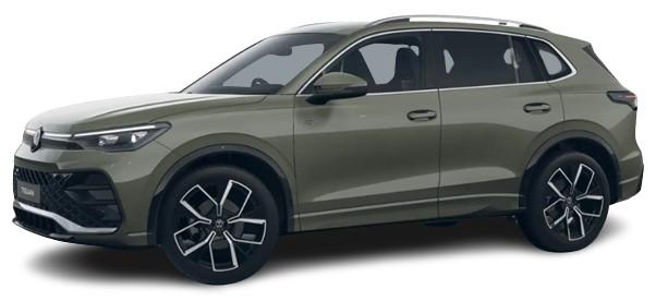 The New Volkswagen Tiguan 2024 Model in Cipressino Green Metallic Paint