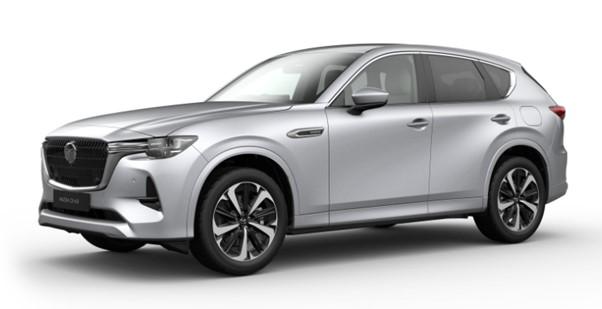 New Mazda CX-60 2024 Model in Sonic Silver Paint