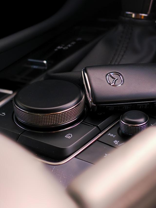 New Mazda interior with a Key