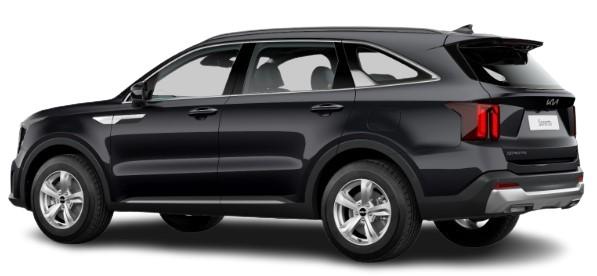 New Kia Sorento 2024 in Midnight Black - Rear Side View