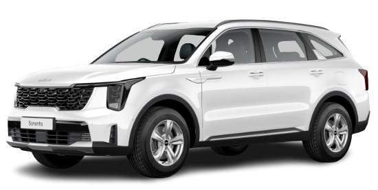 New Kia Sorento 2024 Model in White Pearl Paint