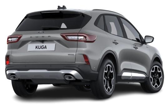Ford Kuga 2024 in Solar Silver - Rear (uk-car-discount.com)