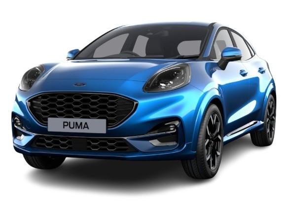 Ford Puma in Desert Island Blue (uk-car-discount.com)