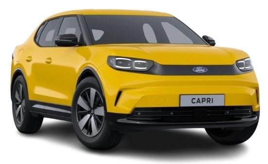 New Ford Capri 2024 in Vivid Yellow (uk-car-discount.com)