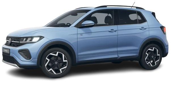 New Volkswagen T-Cross 2024 Model in Clear Blue Metallic (uk-car-discount.com)