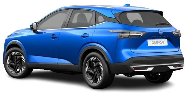 Nissan Qashqai N-Connecta 2024 in Magnetic Blue - Rear View (uk-car-discount.com)