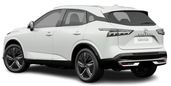 Nissan Qashqai Tekna 2024 in White - Rear (uk-car-discount.com)