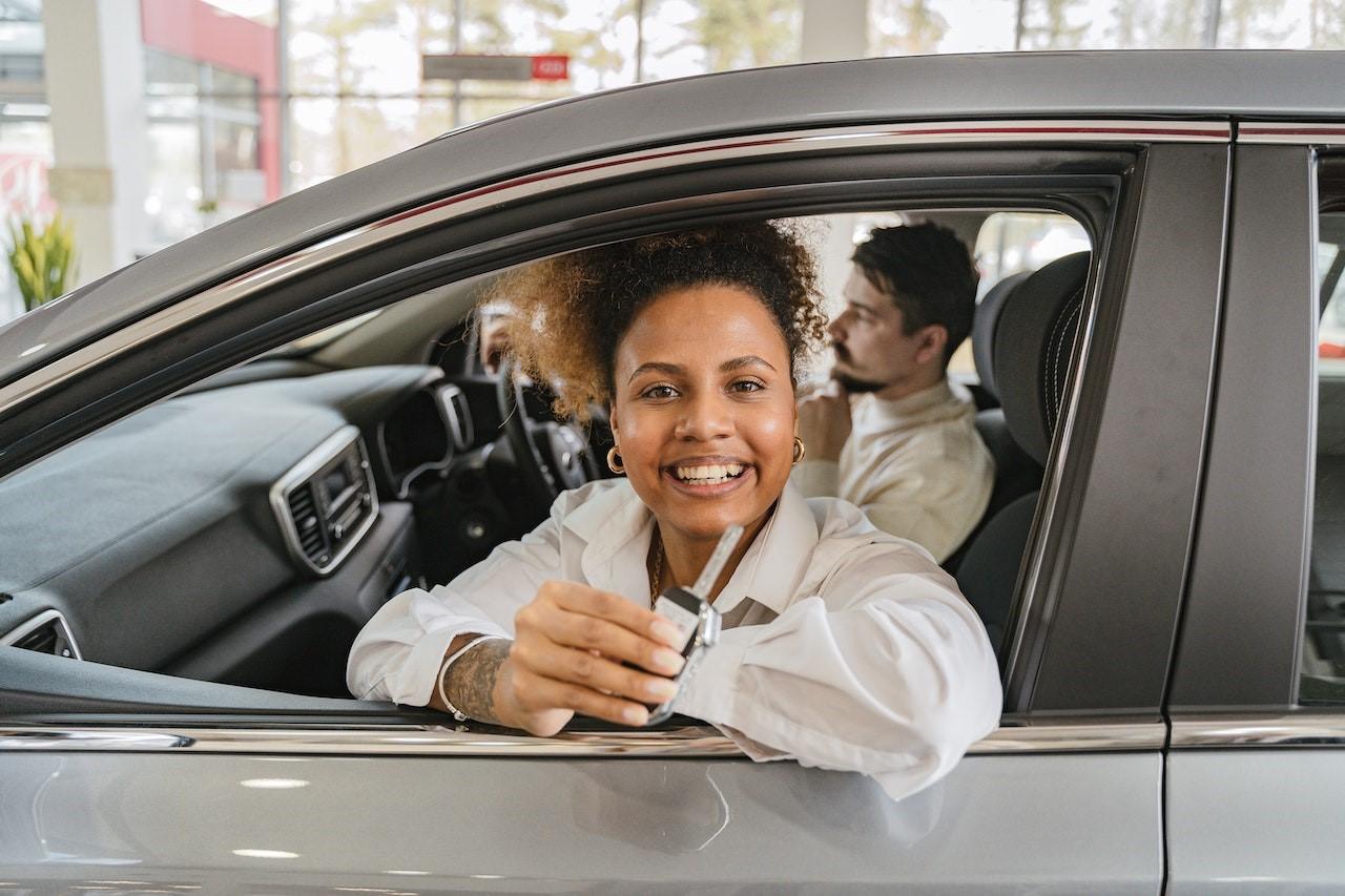 Customer Receiving New Car Keys