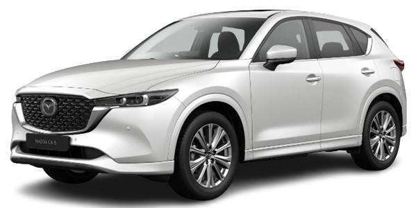 New Mazda CX 5 2024 Model in Rhodium White Paint