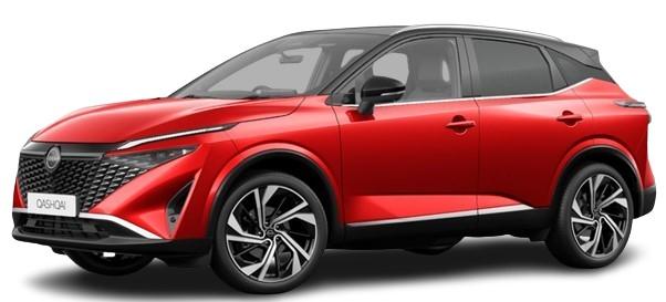 New Nissan Qashqai Tekna + in Fuji Sunset Red Paint