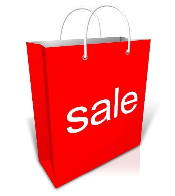 Sales Sign in Red