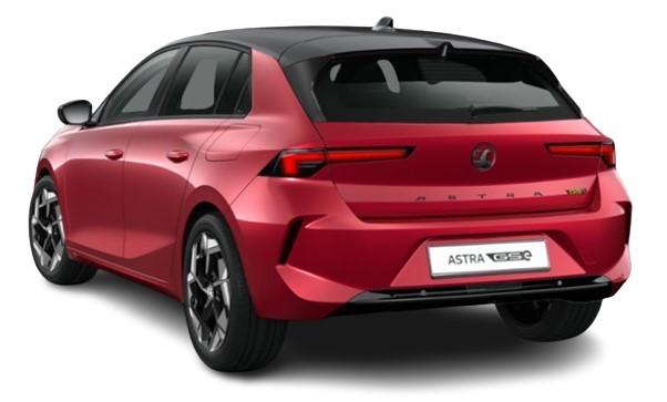 New Vauxhall Astra in Crimson Red - Rear View