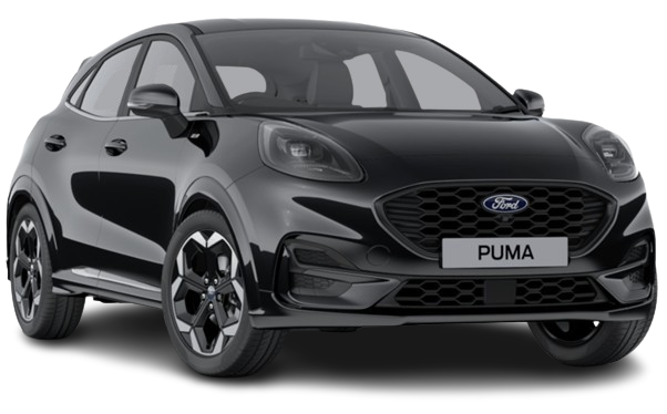 New Ford Puma ST-Line X 2025 - Agate Black - Front Side (uk-car-discount.com)