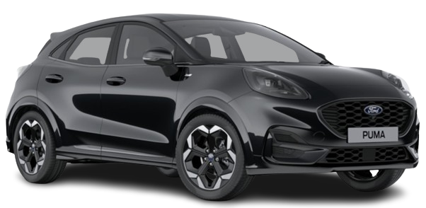 New Ford Puma ST-Line X 2025 - Agate Black - Front Side 1 (uk-car-discount.com)
