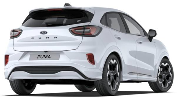 New Ford Puma ST-Line X 2025 - White - Rear Side (uk-car-discount.com)