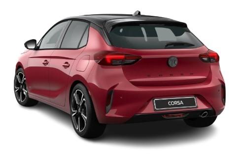 New Vauxhall Corsa 2025 Model - Crimson Red - Rear View (uk-car-discount.com)