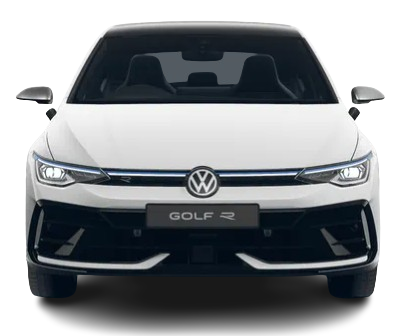 New Volkswagen Golf R 2025 in Pure White - Front (uk-car-discount.com)